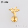 HUMMINGBIRD CHARM TOP THREADLESS PUSH IN ASTM F136 IMPLANT GRADE TITANIUM LABRET SET